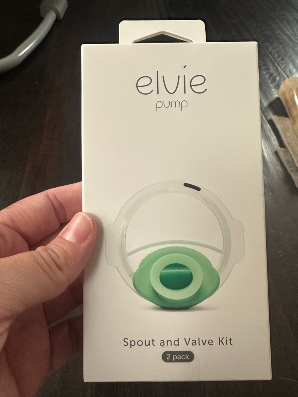 Elvie Pump Spout and Valve Kit - Green (2 Pack)